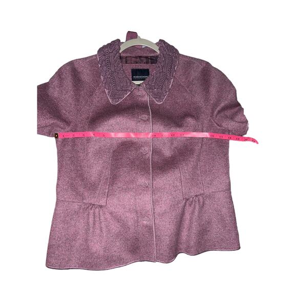 MAGASCHONI Collection wool/cashmere purple jacket - Picture 6 of 8